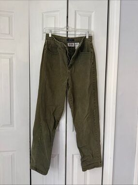 Olive straight leg jeans